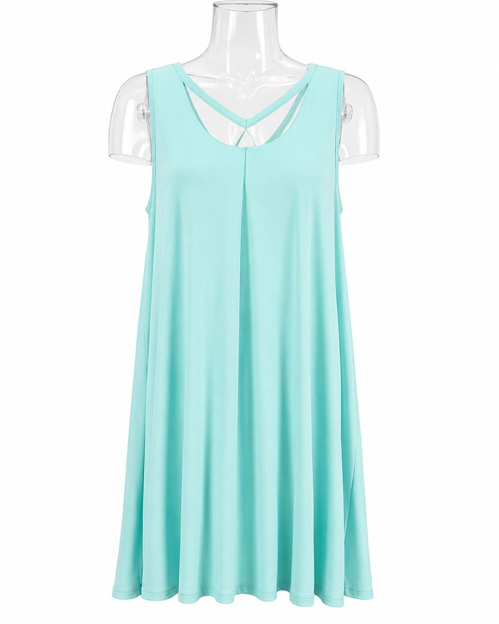 Simply Noelle Dress Womens Size XL Light Green Vneck A-line Sleeveless
